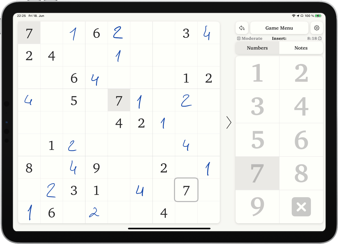 Screenshot of Pro:Sudoku